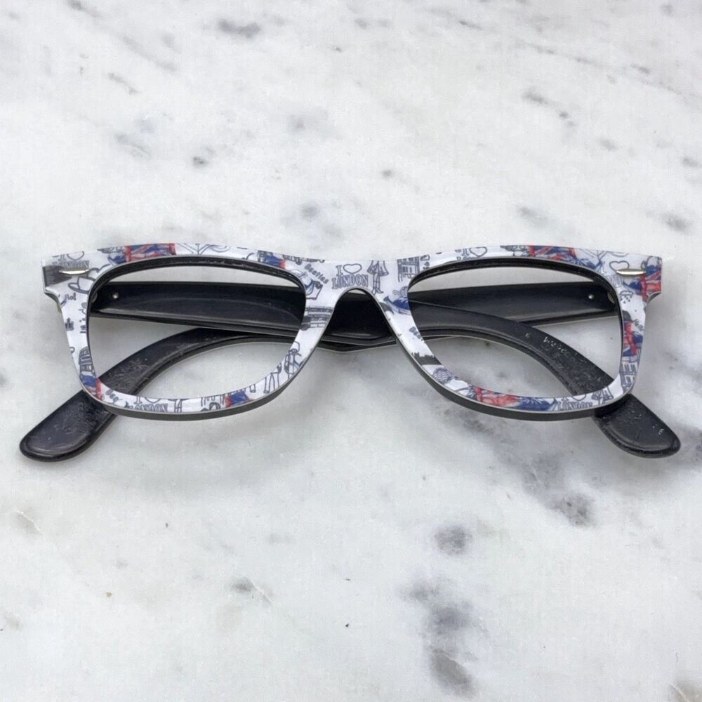 Ray-Ban RB2140 1115 Original Wayfarer London Special Series #8 Frames Only -READ